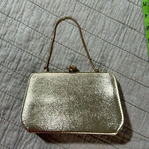 Gold evening bag